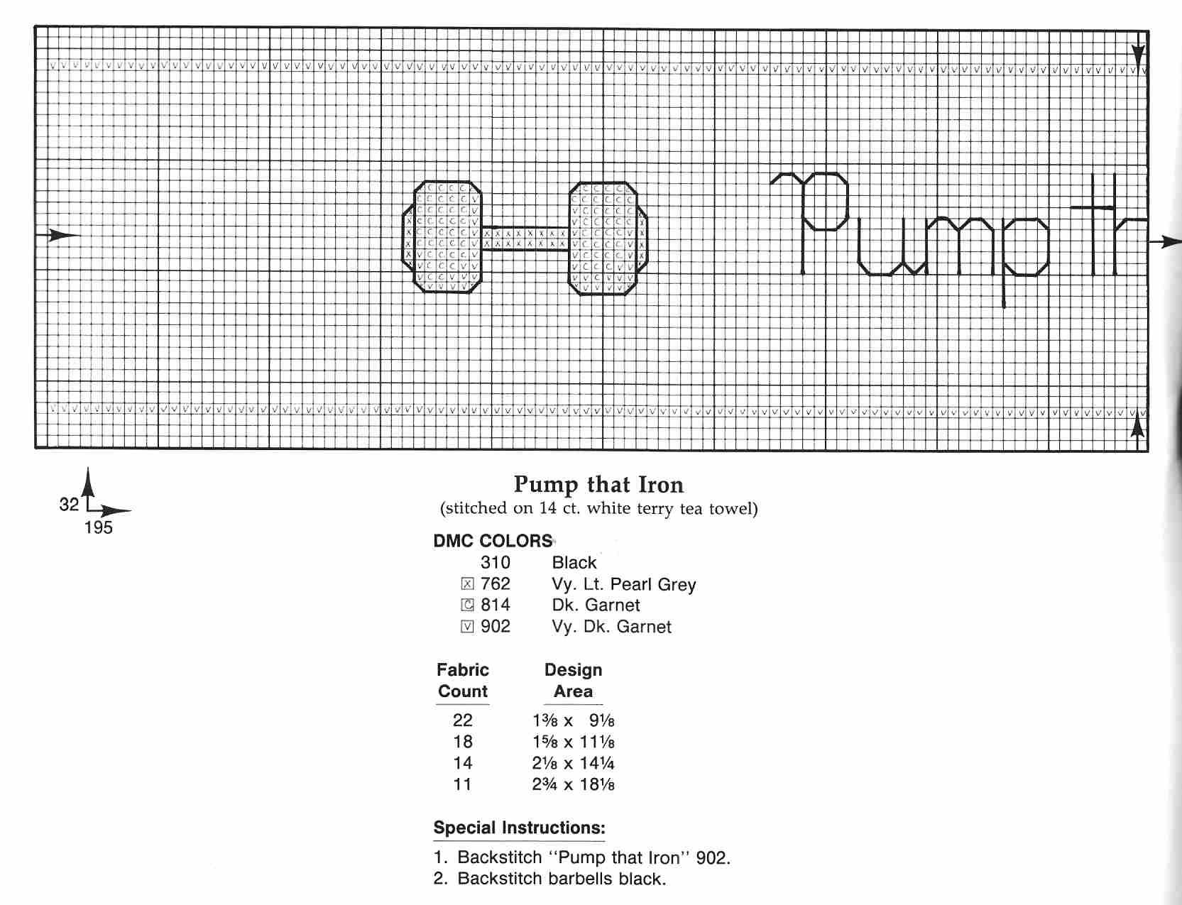 Schema punto croce Bordering On Towel 10