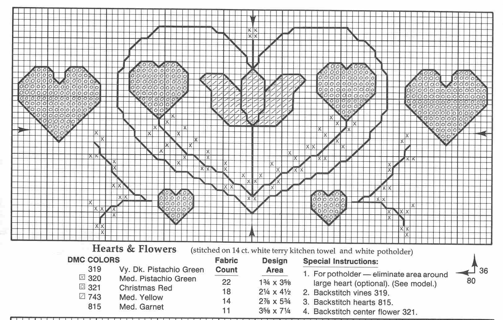 Schema punto croce Bordering On Towel 14