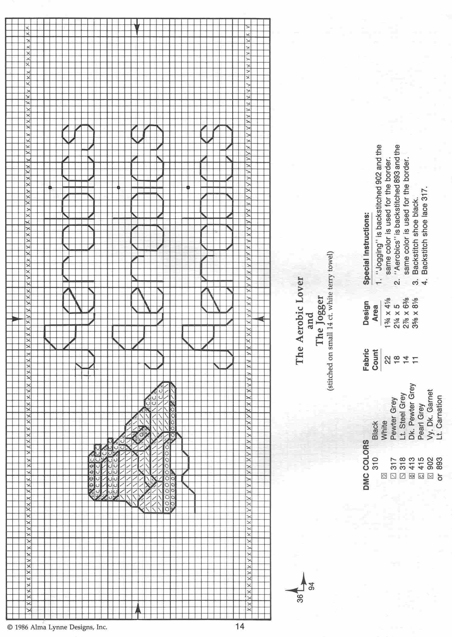 Schema punto croce Bordering On Towel 19