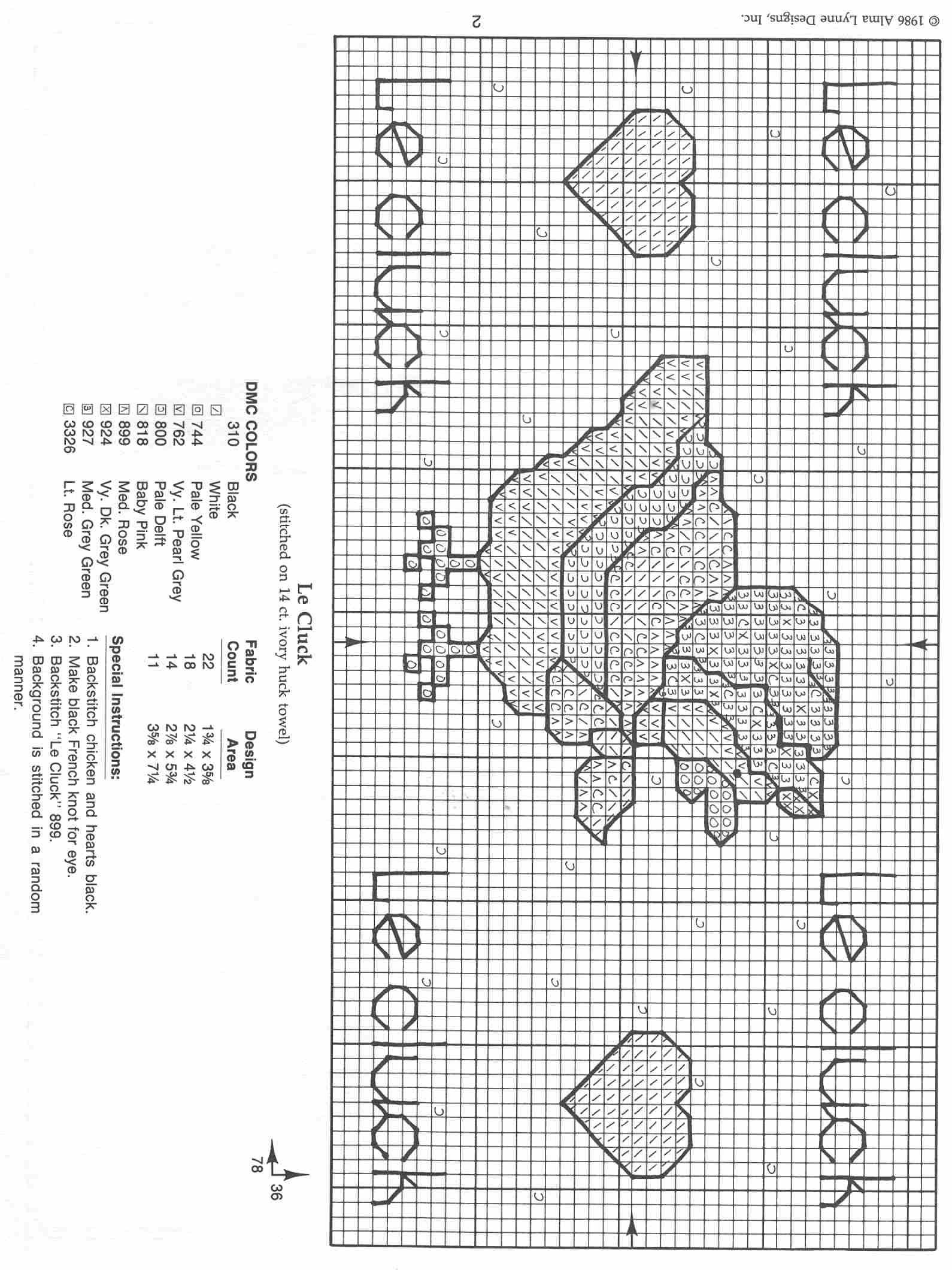 Schema punto croce Bordering On Towel 20