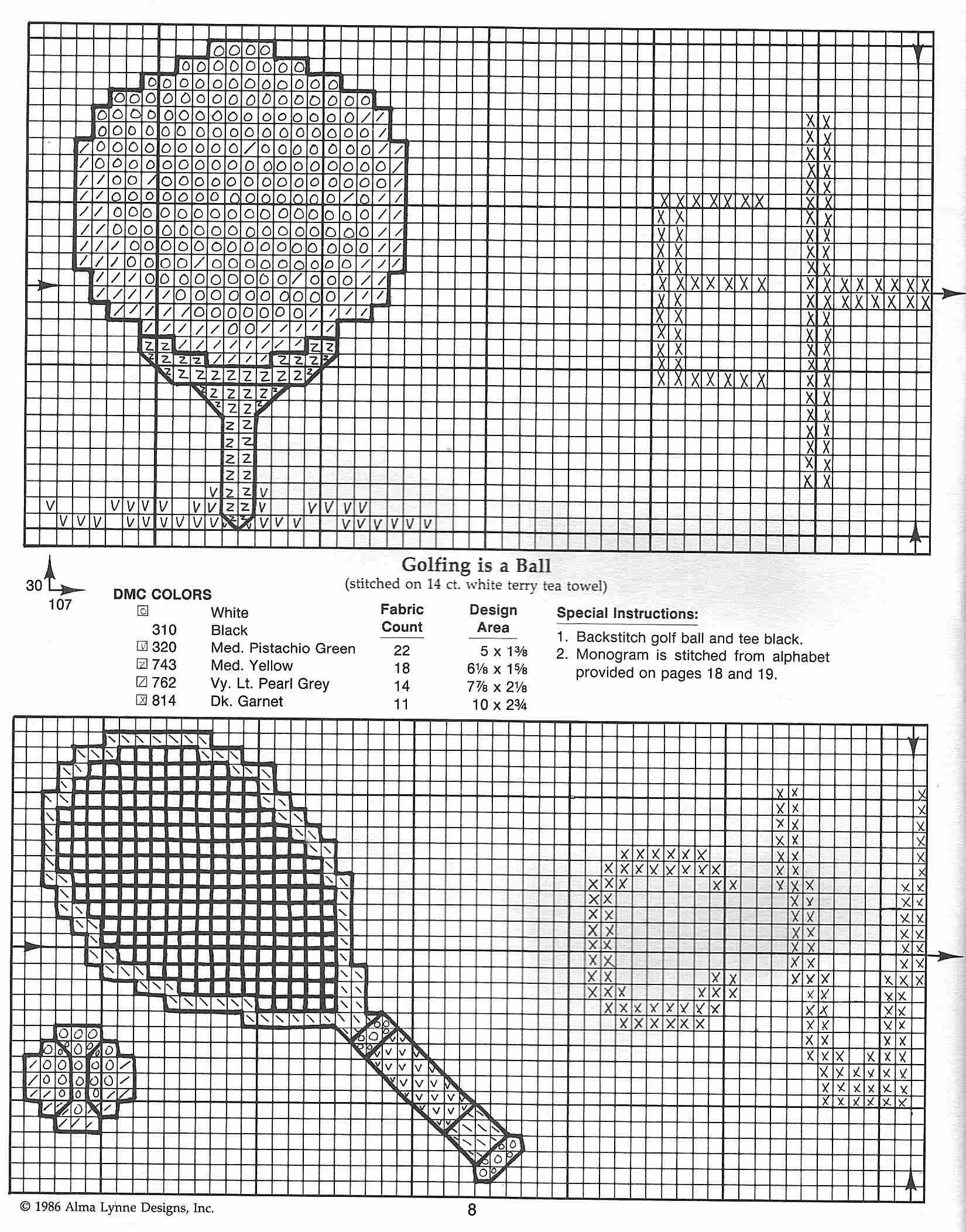 Schema punto croce Bordering On Towel 26