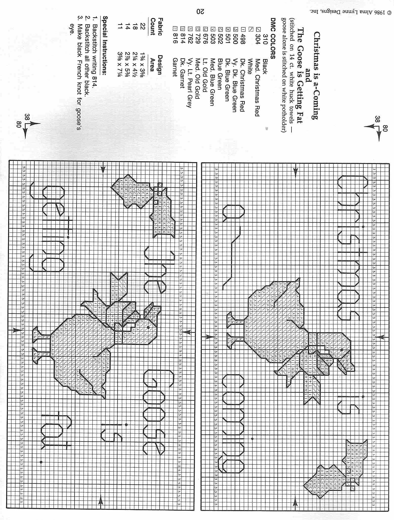 Schema punto croce Bordering On Towel 27