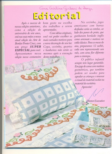 Schema punto croce Bordi Floreali 01