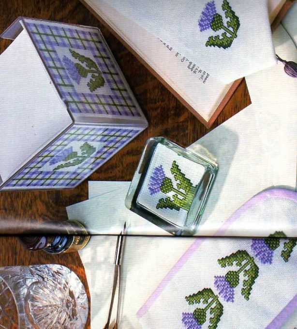 Schema punto croce Bordi Floreali 112