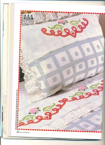 Schema punto croce Bordi Floreali 20