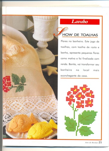 Schema punto croce Bordi Floreali 27