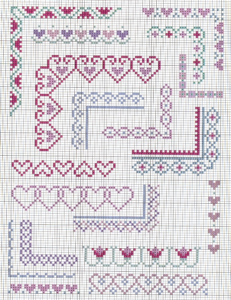 Schema punto croce Bordini 05