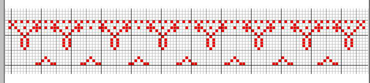 Schema punto croce Bordo-cornicetta