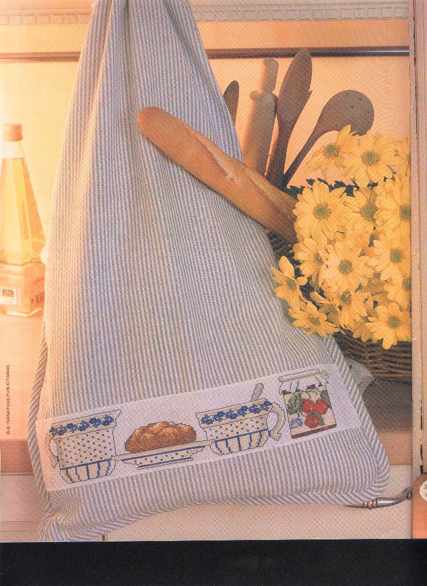 Schema punto croce Borsa Pane 01