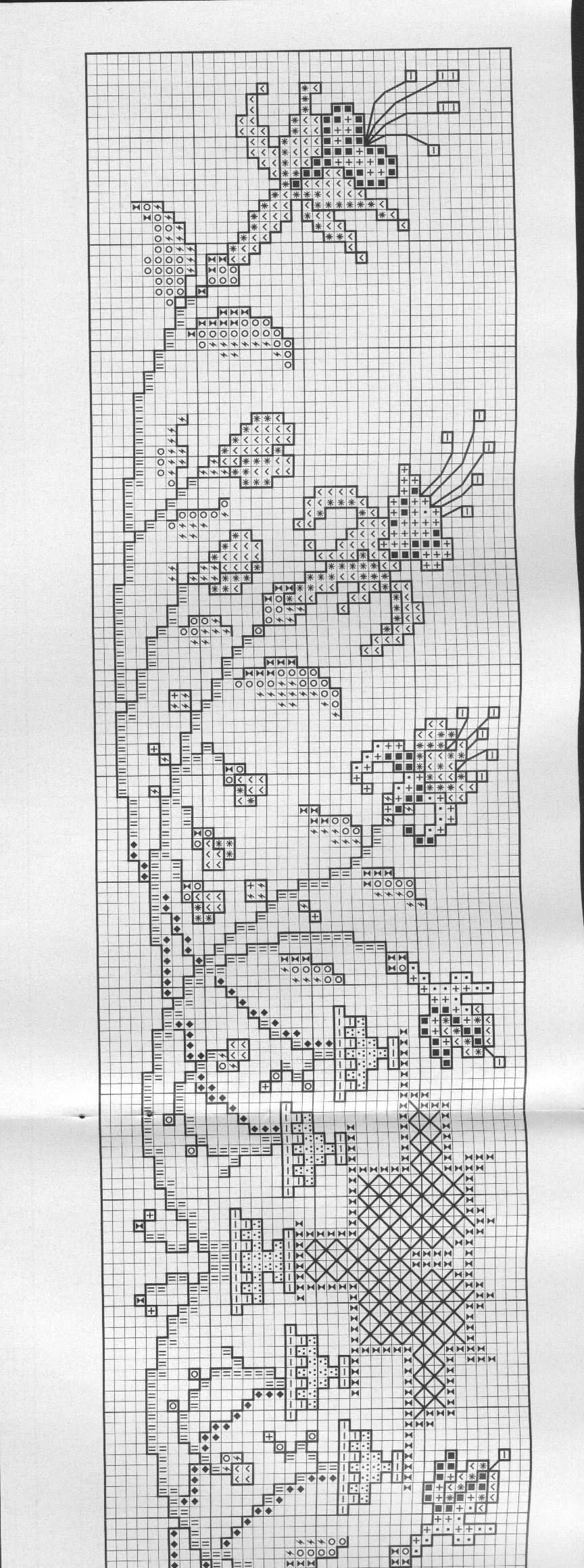 Schema punto croce Cenefas 37