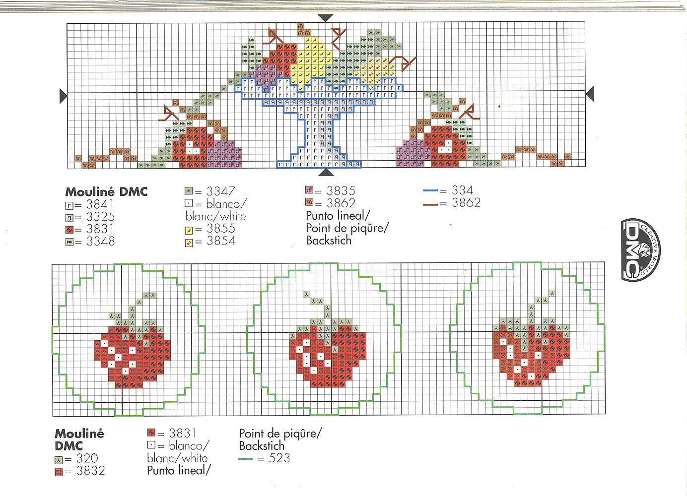 Schema punto croce Fragoline 02