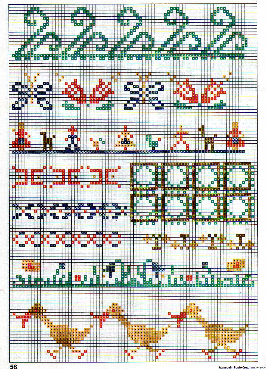 Schema punto croce Geometrie 54