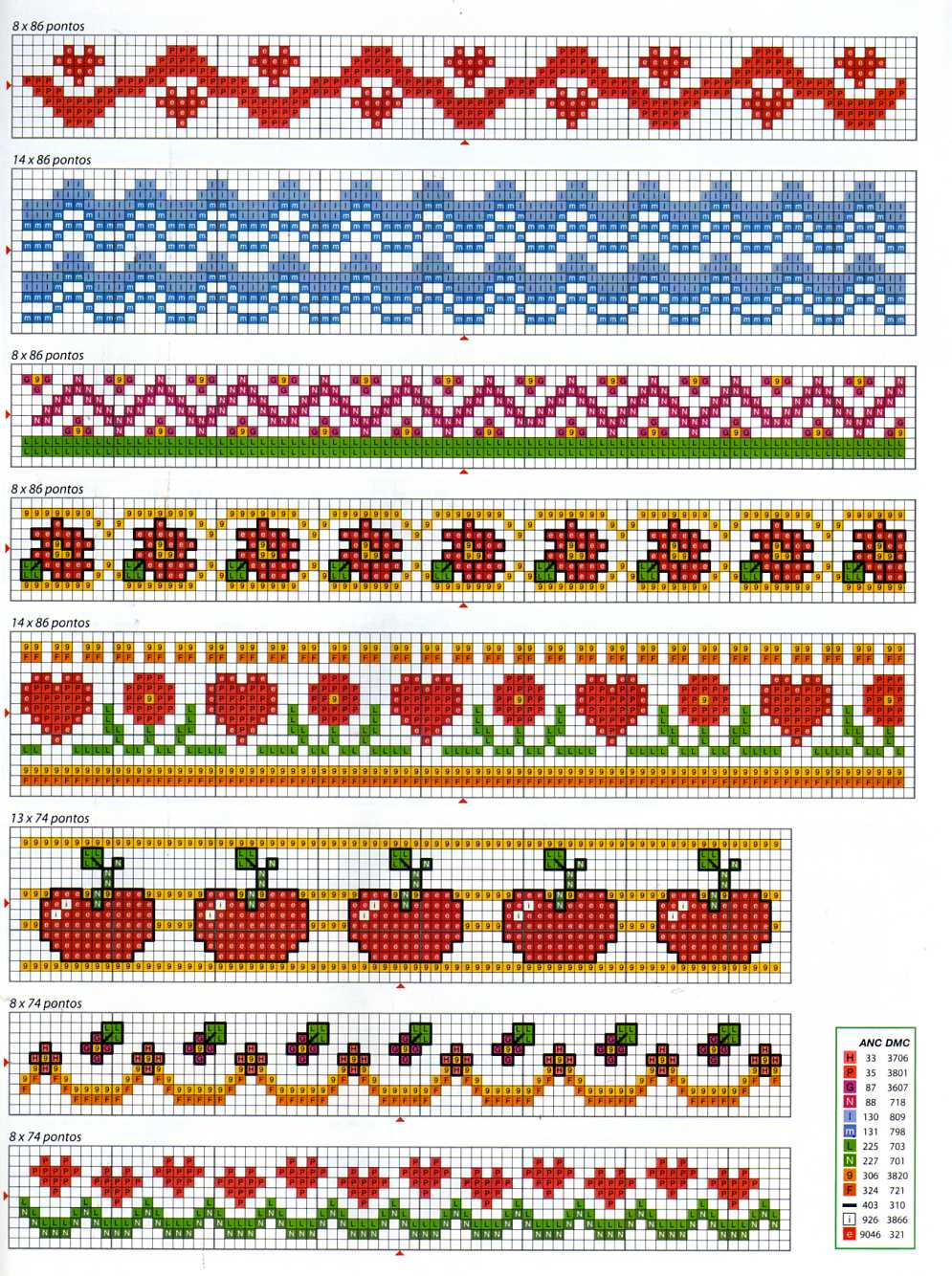 Schema punto croce Geometrie 58