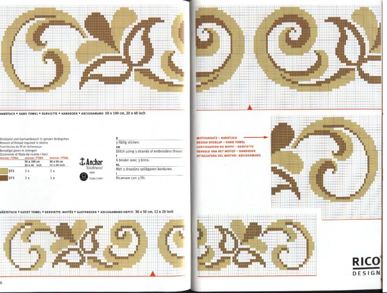 Schema punto croce Greca Bicolore