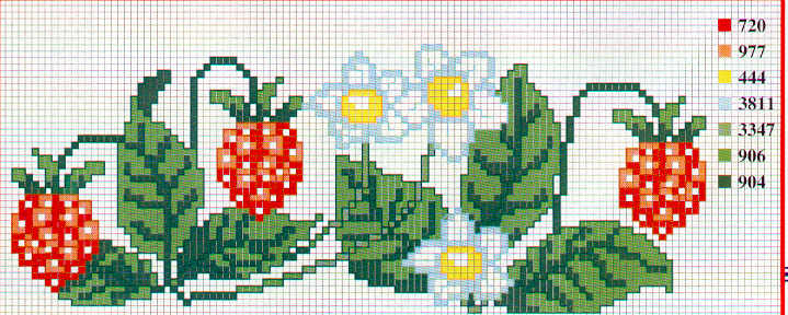 Schema punto croce More E Margherite