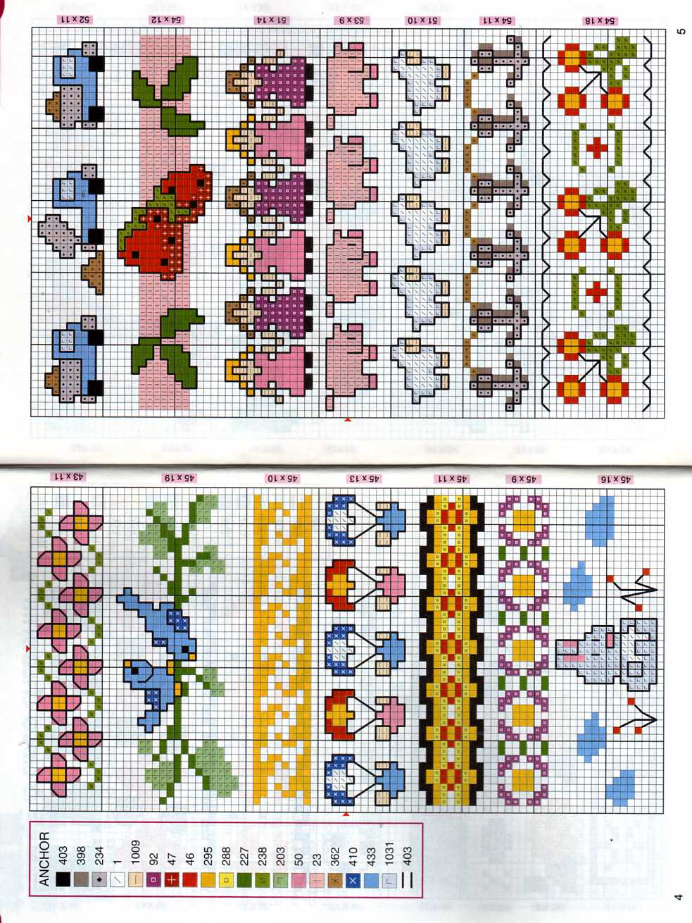 Schema punto croce Piccoli Bordi 03