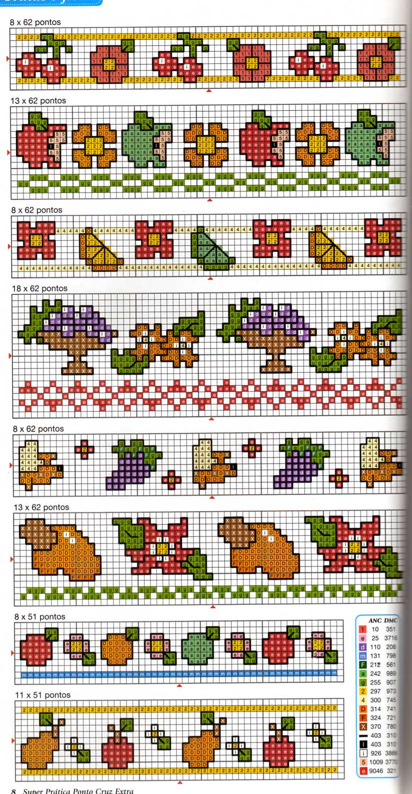 Schema punto croce Piccoli Frutti 12