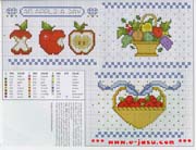 Schema punto croce Apple Day