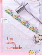 Schema punto croce Asciugamani Fiori 03