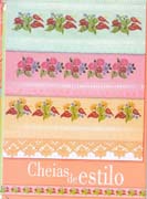 Schema punto croce Asciugamani Fiori 09