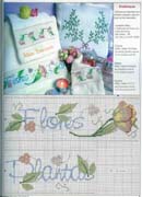 Schema punto croce Asciugamani Fiori 13