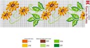 Schema punto croce Barradinho Flores 20