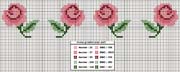 Schema punto croce Barradinho Rosas