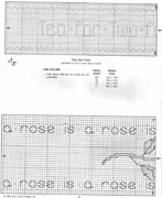 Schema punto croce Bordering On Towel 21