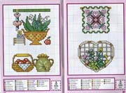 Schema punto croce Bordi Cucina 03