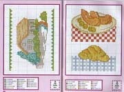 Schema punto croce Bordi Cucina 12