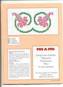 Schema punto croce Bordi Floreali 09