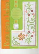 Schema punto croce Bordi Floreali 1