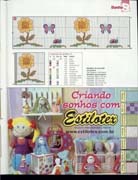 Schema punto croce Bordi Floreali 102