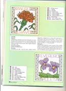 Schema punto croce Bordi Floreali 14