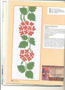 Schema punto croce Bordi Floreali 28