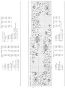 Schema punto croce Bordi Floreali 33