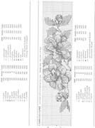 Schema punto croce Bordi Floreali 35