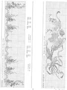 Schema punto croce Bordi Floreali 36