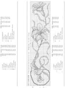 Schema punto croce Bordi Floreali 37