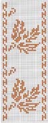 Schema punto croce Cenefas Florales 16