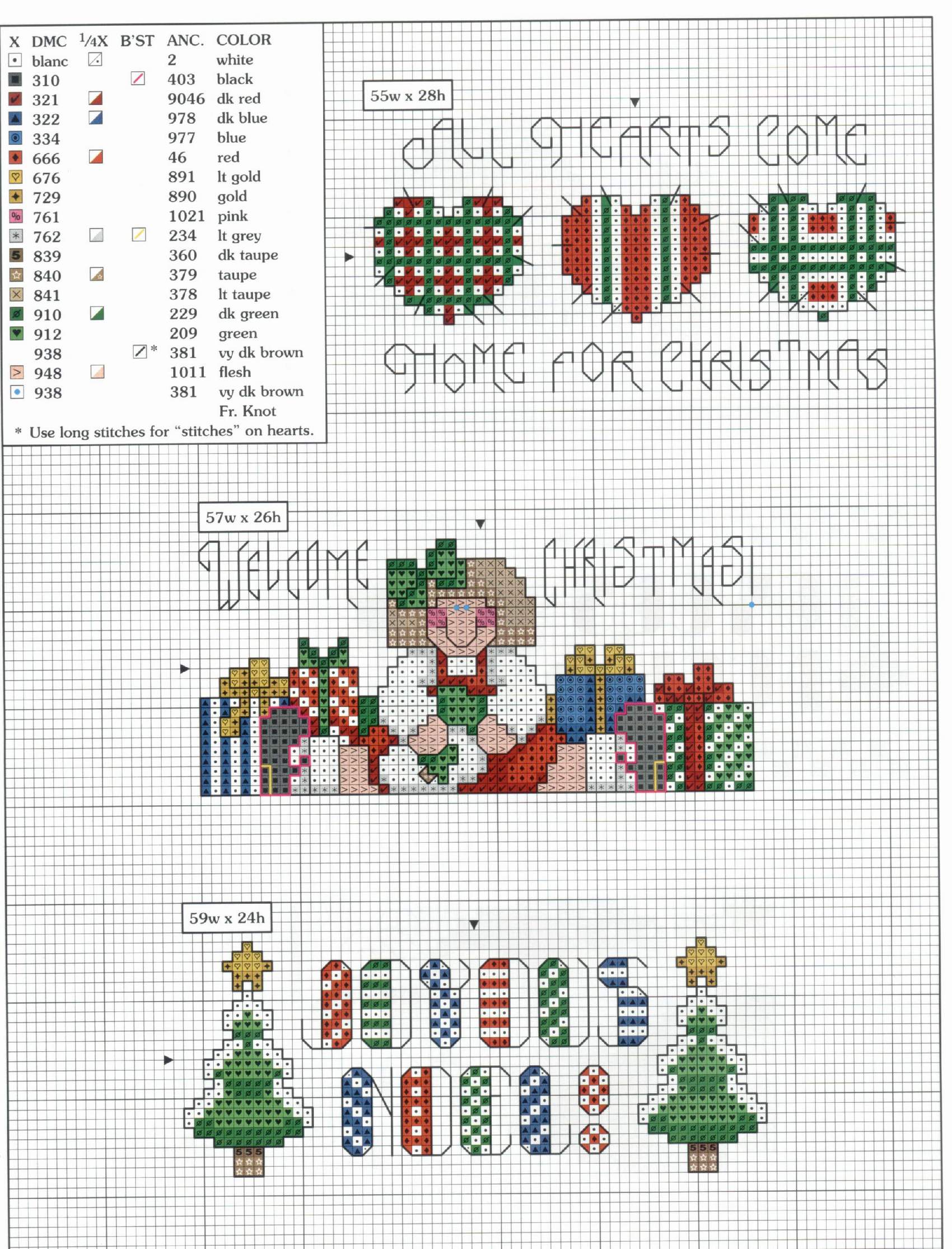 Schema punto croce Bordini 2i