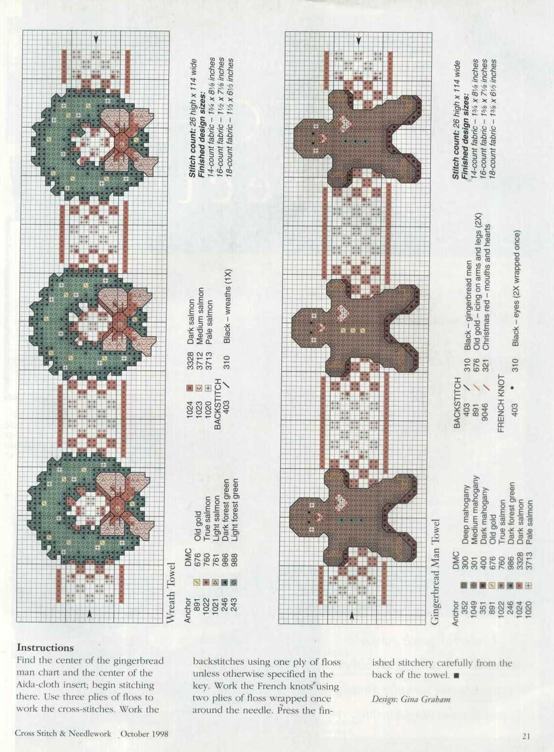 Schema punto croce Bordo Biscotto