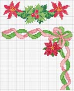 Schema punto croce Fiore Stella 1