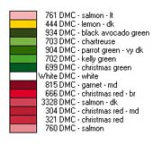 Schema punto croce Legenda Fiore Stella