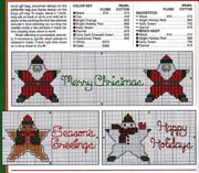 Schema punto croce Motivi Natale 2