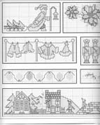 Schema punto croce Natale Antico 02