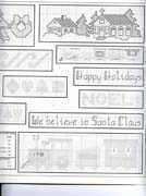 Schema punto croce Natale Antico 03