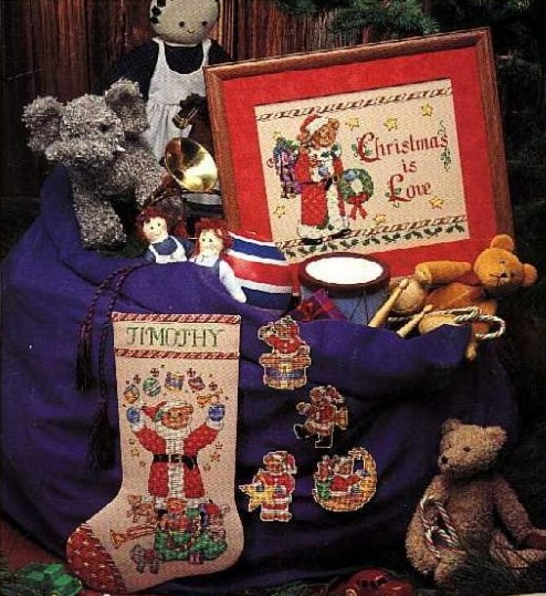 Schema punto croce Babbonatale Orsetto 1a