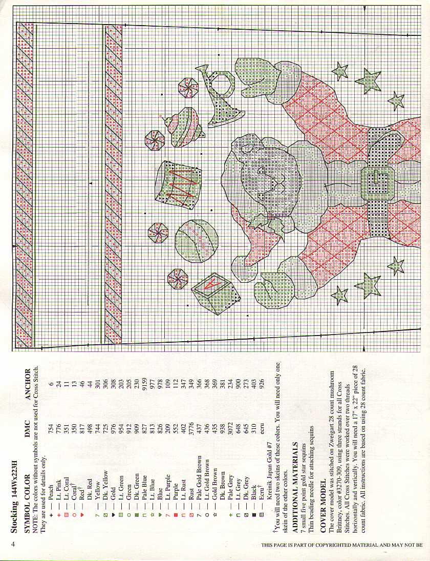 Schema punto croce Babbonatale Orsetto 1b
