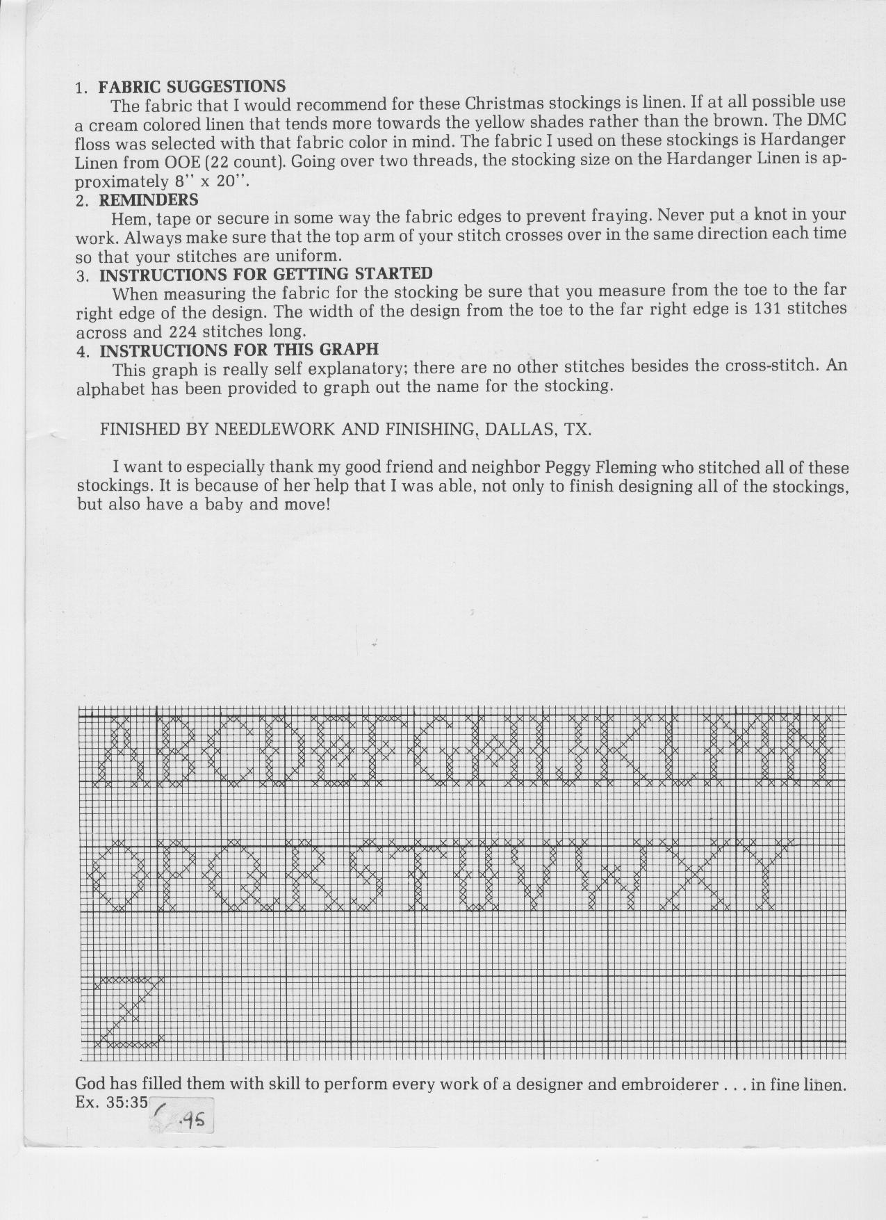 Schema punto croce Bordi 1e